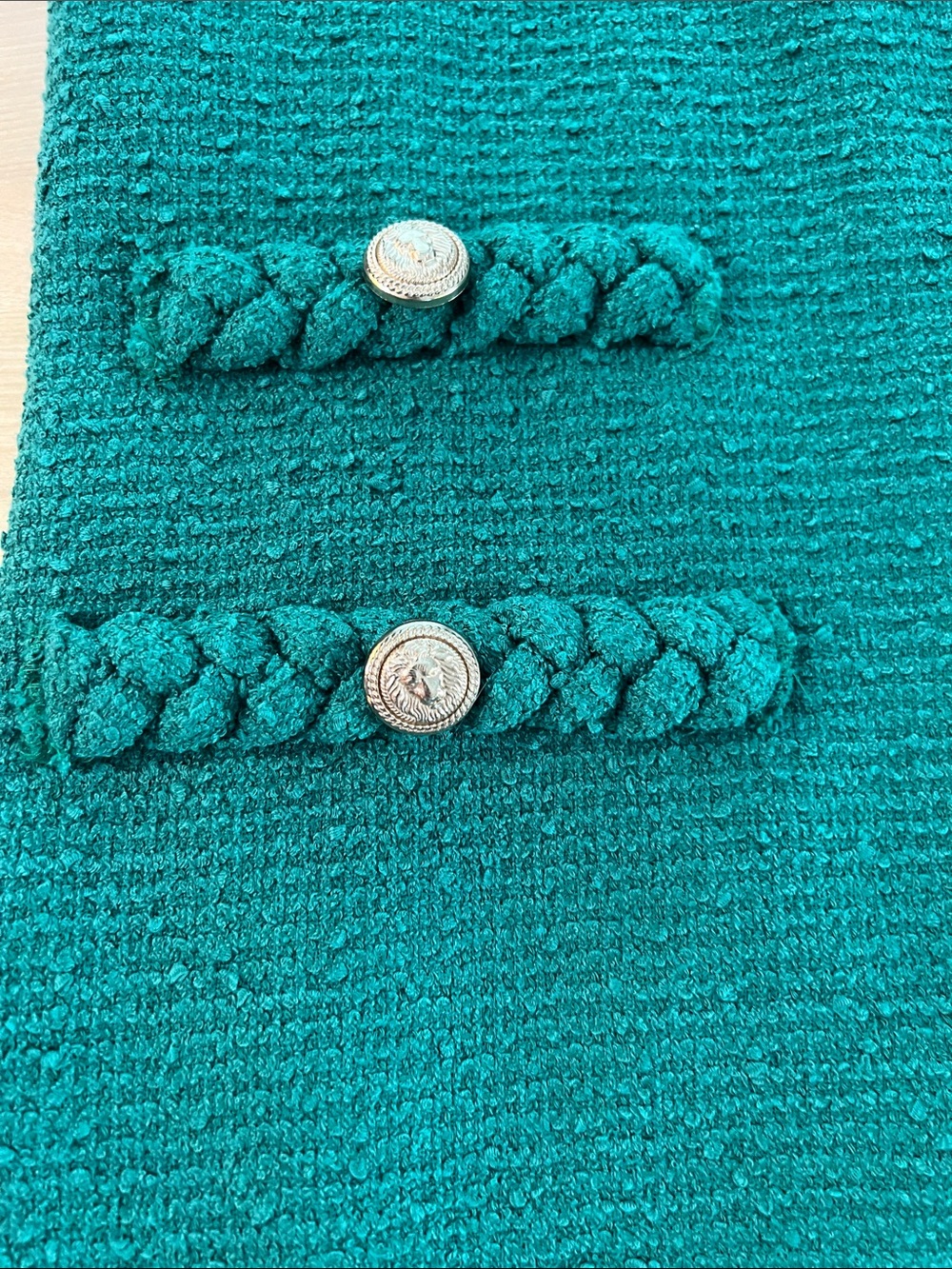 Tuckernuck Emerald Green Textured Shift Dress with Braided Trim - Picture 9 of 12
